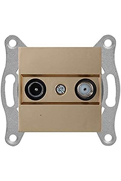 STOREMAX Sbl Rita Mechanism Key Tv Socket with Switch, 11Db Smoked Sblshp 1064356