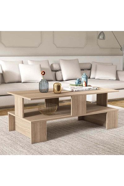 Orient Elegant Beige MDF Coffee Table – Classic Charm That Lasts