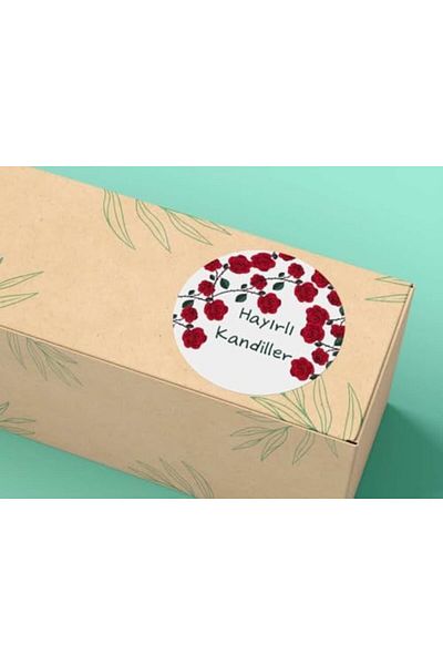 STOREMAX Ezg Kandiller Tag Ramazan Bayramı Kurban Bayram 4 cm - 40 Pieces (Red) Ezsnshop 1065757
