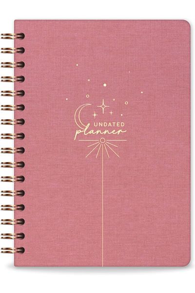 STOREMAX Ezg Spiral Linen Timeless Planner Agenda Pink Ezsnshop 1065757