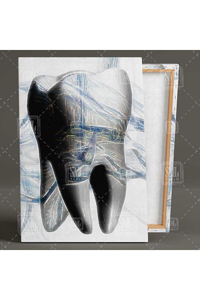 SML TABLO Camera stomatologului Birou Decor pentru sănătatea orală dentară Pictură verticală pe pânză