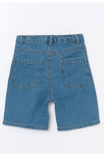 LC Waikiki Lcw Kids Blue Elastic Waist Boy Jean Shorts