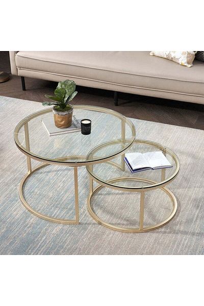 Orient Stylish Glass Coffee Table Set – Strength Meets Sophistication