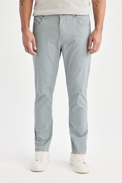 DeFacto Noul sezon Regular Fit Regular Fit Pantaloni chino din pânză cu picioare drepte de vară