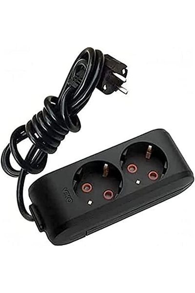 STOREMAX Sbl Multi-Let Black Double Socket Ball Wired Ç.K. 3 Mt Sblshp 1064356