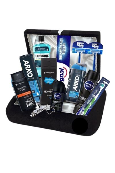 Arko Men Içi Saten Damat Çeyiz Sandık Bohça Seti