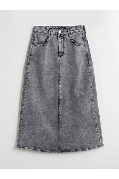 LC Waikiki Fusta de jeans XSIDE Antracit Standard Fit