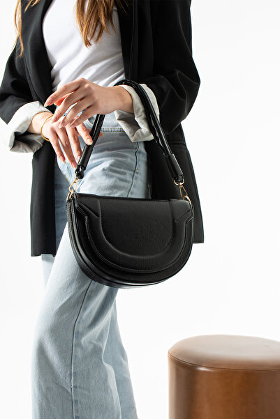 Night Rozalie Model Siyah Kadın El Ve Omuz Çantası