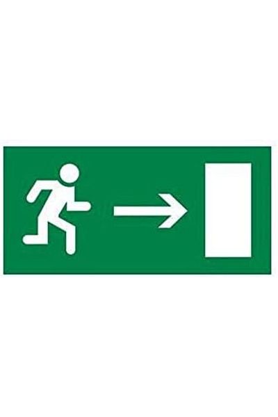 STOREMAX Sticker Man Running Right for Sbl Safety Lighting Products Dimension: 310X112Mm Sblshp 1064356