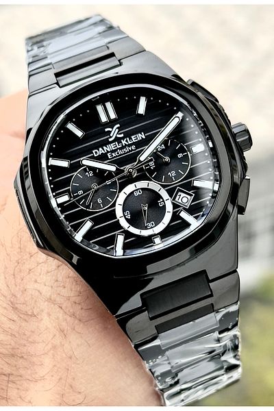 Daniel Klein Premium Men's Wristwatch 3 Atm Waterproof Stainless Steel Band