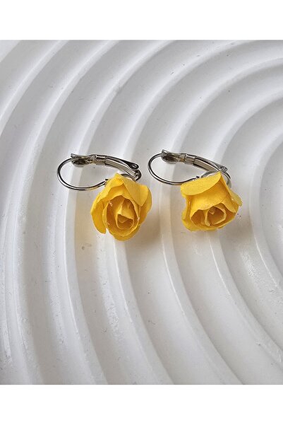 kırıkboncuk Gül Küpe