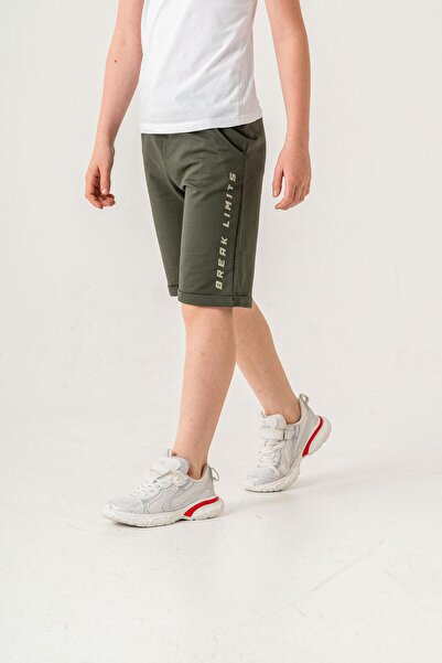 Mışıl Kids Break Limits Printed Boys Shorts with Back Pocket