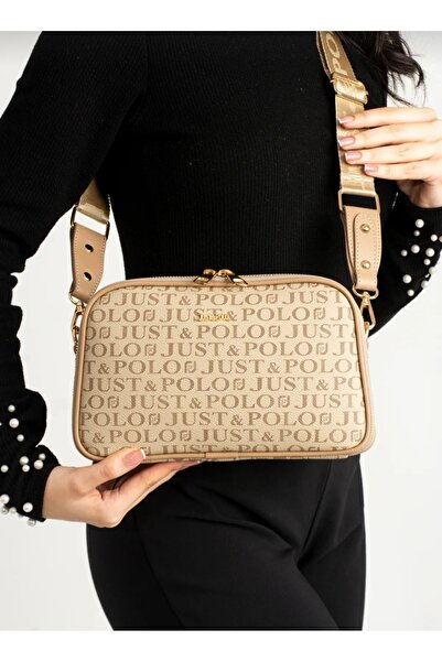 Just Polo Justpolo Kadın Kum 5 Bölmeli Postacı Çantası Omuz Çantası