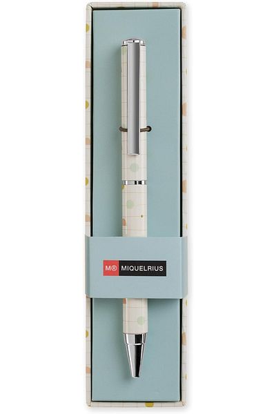 Mu Art Ahşap Mrt Pen Mr Printed Metallic Ballpoint Pen Light Blue Art 871301