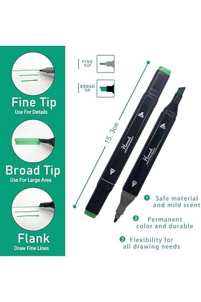 LUXE Pcs Marker Pen Set of Colorful Pens with Bag and Stand Double Sided Marker Painting R
