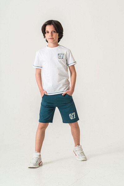 Mışıl Kids Комплект тениска и къси панталони 87 Reaper с щампа The World за момчета