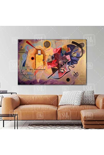 SML TABLO Wassily Kandisky Soyut Dekoratif Modern Yatay Kanvas Tablo