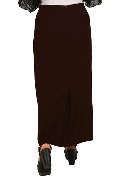 Butik Hijab Large Size 66-68-70 Battal Closed Slit Lined Portoriko Fabric Mother Skirt