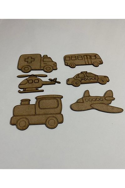MODAT Wooden DIY Vehicles Vehicles Painting Set Educational Montessori Children's Development Toy