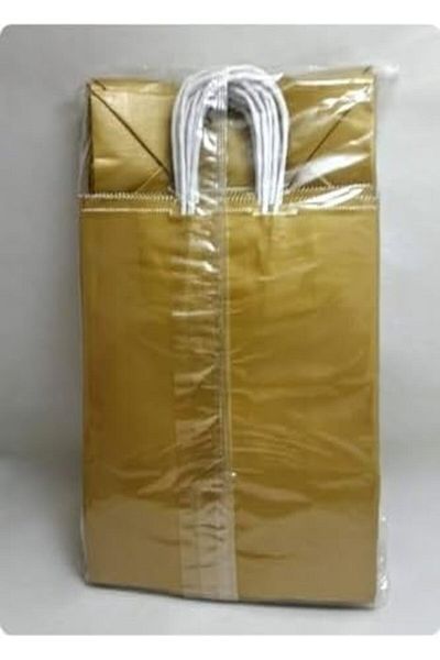Mu Art Ahşap Mrt Bag Golden Yellow 15 * 8 * 20 cm (5 Pieces) Art 871301