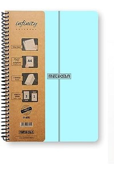 STOREMAX Sbl Infinity Pastel Series, A4, 7 Subject (5 Squares, 2 Lines) 210 Sheets Pp Cover Spiral Deft