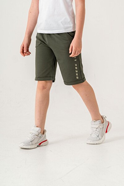 Mışıl Kids Break Limits Printed Boys Shorts with Back Pocket