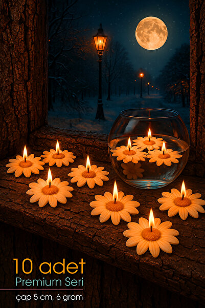 FANTASTİK SANAT ATÖLYESİ 10 Adet Suda Yüzen ve Tealight Olarak Kullanılabilen...