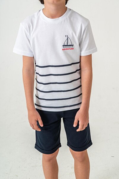 Mışıl Kids Adventure Printed Boy Shorts - Σετ μπλουζάκι