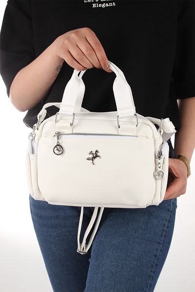 Nas Bag -1160 Dona Geantă de umăr Geantă de mână Geantă de cruce ALB