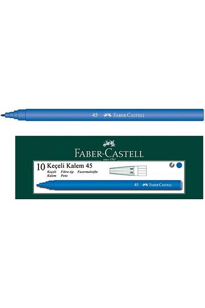 Mu Art Ahşap Mrt Felt Tip Pens, 10 Pcs, Blue Art 871301