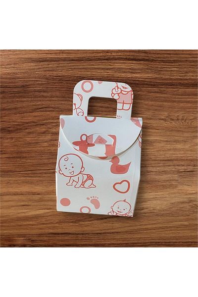 Mu Art Ahşap Mrt Bag Baby Pacifier Patterned Box Candy Box Henna Box Turkish Delight Box 25 Pieces Art 871301
