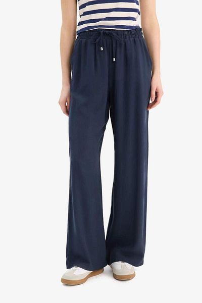 DeFacto New Season Florida Belmando Fabric Palazzo Pants with Pockets High Waist Wide Leg