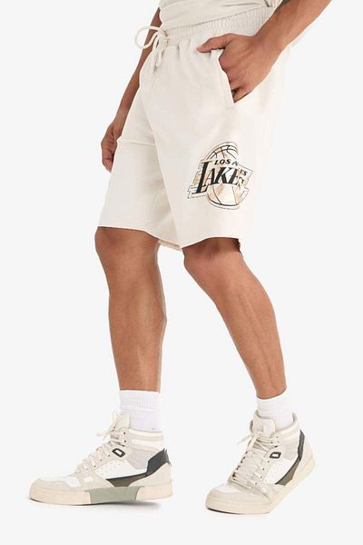 DeFacto New Season Defactofit Nba Los Angeles Lakers Standard Fit Short Leg Shorts