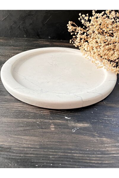 İDAY HOME Doğal mermer kek pasta standı, Mermer Tepsi, Mermer Tabak, Mermer D...