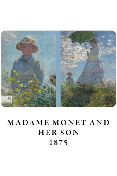 LUXE Madam Monet and Her Last, Claude Monet 1875, A4 Notebook X, Unlined, Total 64 Sheets, Wire Stitch, Es