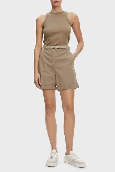 Tommy Hilfiger Stretch Cotton Relaxed Fit High Waist Mini Short Short Ww0Ww42457 Aeg