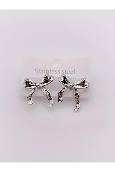 Trinos Steel Earrings Design Bow Earrings