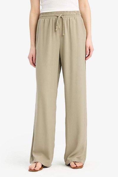 DeFacto New Season Florida Belmando Fabric Palazzo Pants with Pockets High Waist Wide Leg