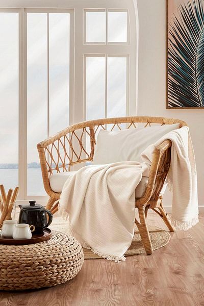 STOREMAX Ezg Floretta Cotton Blanket 130X170 cm Ezsnshop 1065757
