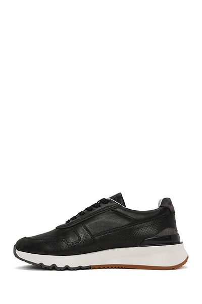 Derimod Men's Black Lace-Up Leather Casual Sneaker 25Sfd 612018