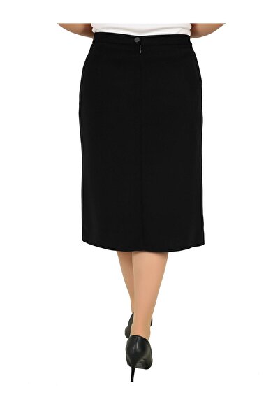 Butik Fusta plisată din țesătură Portorico, scurtă, cu detalii din piele