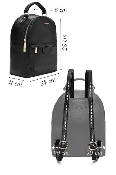 Derimod Women's Black Backpack 25Sbd2020Ft