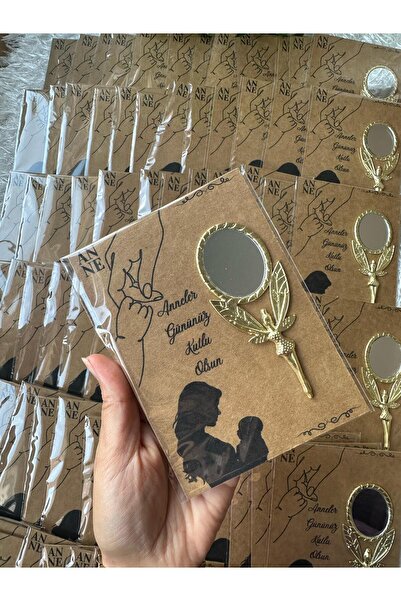 Atatuğ Hediyelik Anneler Günü Kartlı Hediyelik Melek Ayna Gold (12 ADET)