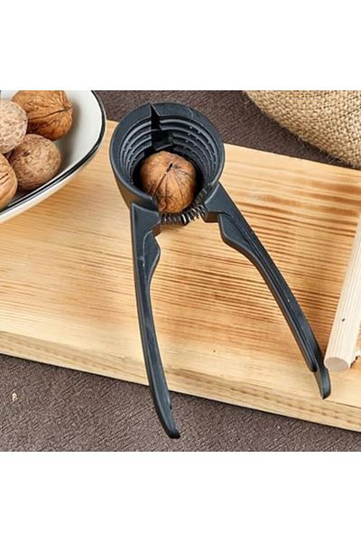STOREMAX Walnut Hazelnut Almond Cracker Cast Metal, Black