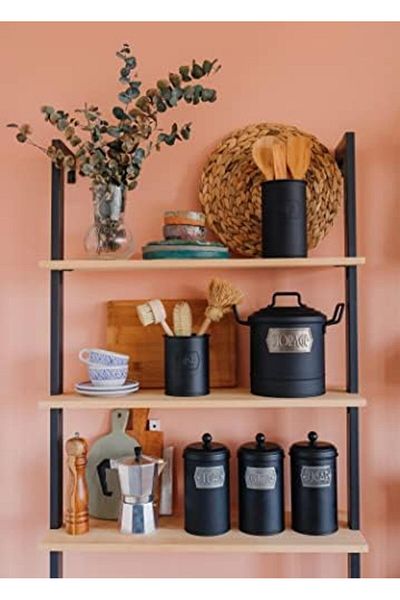 LUXE Mia Tea Candy Coffee Jar 1,60 Lt Black Lxshp 1055529