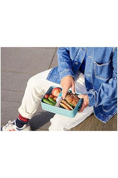 LUXE - Lunch Box Take a Break Large – Lunch Box with Compartments – up to 8 Butter Bread