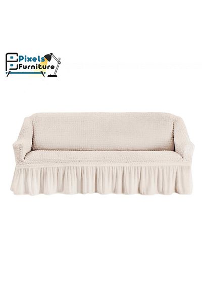 PixelsFurniture غطاء كنبة 3 أشخاص من بكسل الأثاث، قابل للتمدد ومضاد للتجاعيد ومقاوم للانزلاق، غطاء متين قابل للغسيل