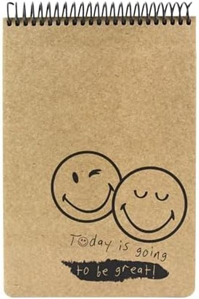 STOREMAX Sbl Smiley Memo Pad A5 100 Sheets Lined (Hard Kraft Cover) Sblshp 1064356
