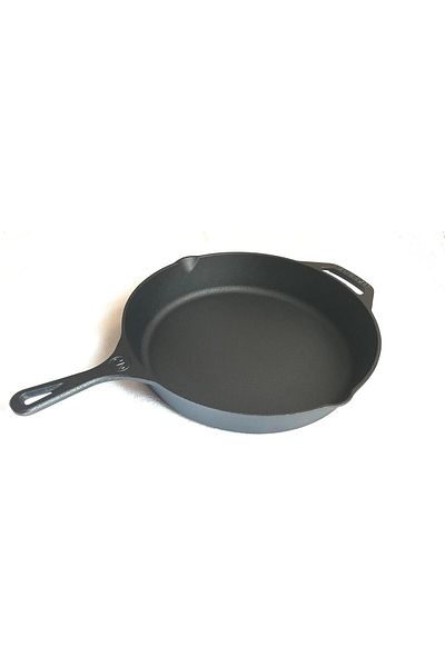 STOREMAX Nslmshop Cast Pan 30 cm Uncoated Real Iron Cast 12 Inch Life Store 1037065