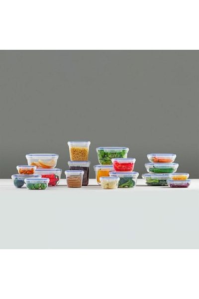 STOREMAX Home Set of 6 Storage Containers with Leakproof Lids, Pp Plastic with Seals, Various Sizes (3X975